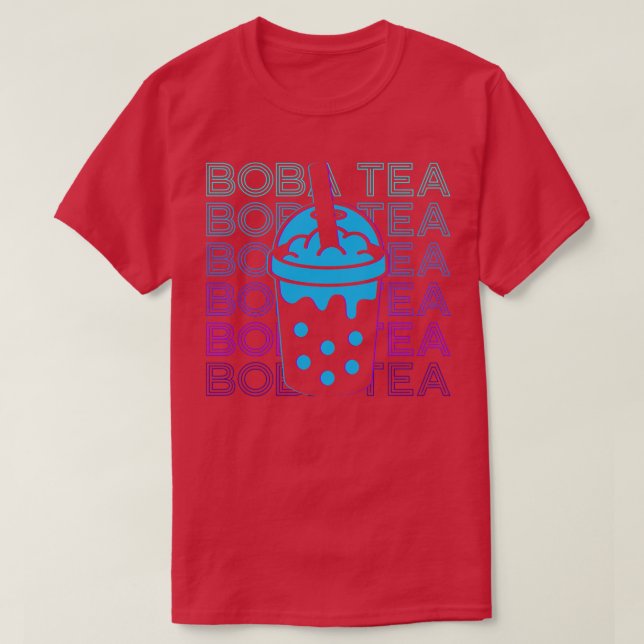 Camiseta Boba Tea Bubble Tea Milk Tea Retro Regalo (Diseño del anverso)