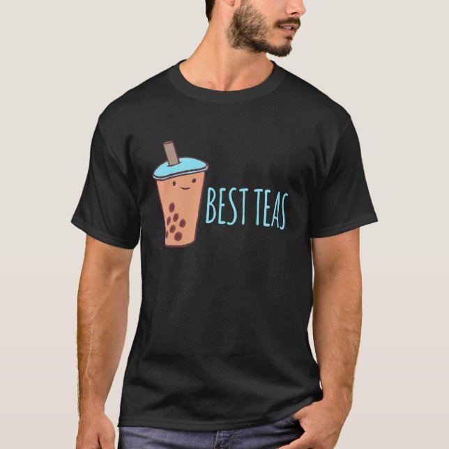 Camiseta Boba Tea Bubble Tea Partnerlook Best Teas (Anverso)