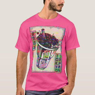 Camiseta Boba Tea Bubble Tea Tokyo Japan Vaporwave Aestheti