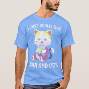 Camiseta Boba Tea Cat Bubble Tea Kawaii Anime Leche Japones