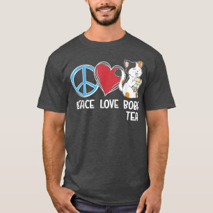 Camiseta Boba Tea Cat Bubble Tea Kawaii Anime Leche Japones