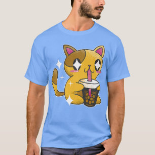 Camiseta Boba Tea Cat Japón Sweet Otaku