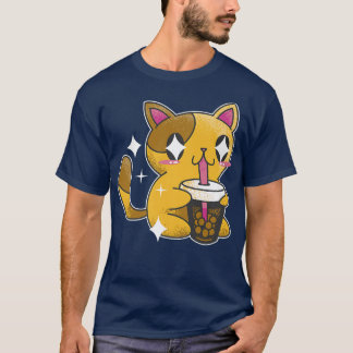 Camiseta Boba Tea Cat Japón Sweet Otaku