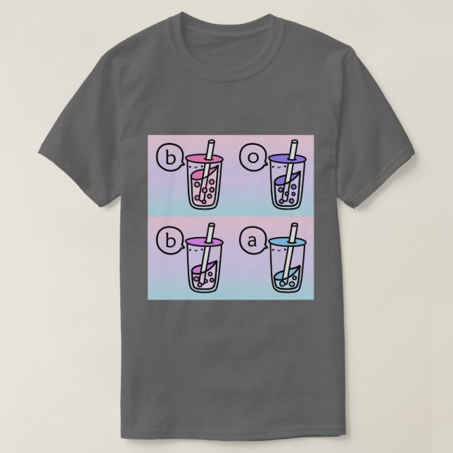 Camiseta Boba Tea Collage (Diseño del anverso)