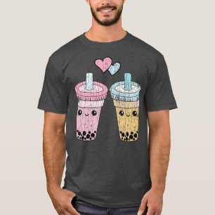 Camiseta Boba Tea Couples Funny Bubble Milk Lover Graphic P