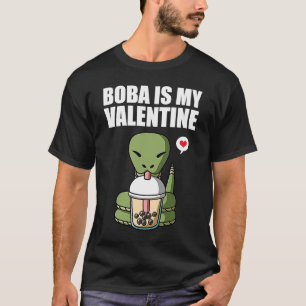 Camiseta Boba Tea es mi Día de San Valentín anti-serpiente