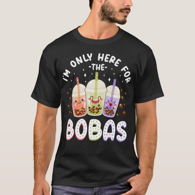 Camiseta Boba Tea Im Sólo Aquí Para Apostar Niños (Anverso)