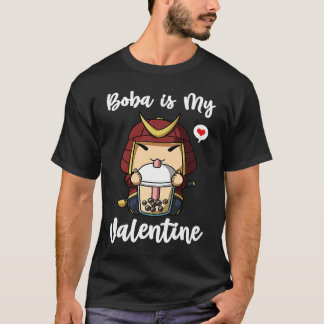Camiseta Boba Tea is My Valentine Samurai Anti Valentines D