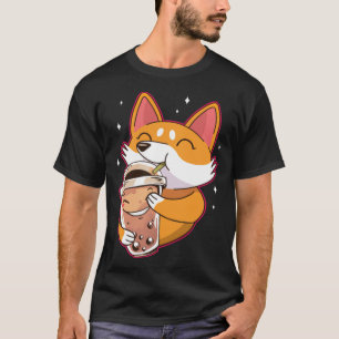 Camiseta Boba Tea Kawaii Corgi apostar animales