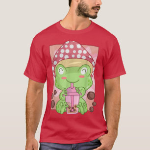 Camiseta Boba Tea Para Mujeres Y Chicas Kawaii Cot
