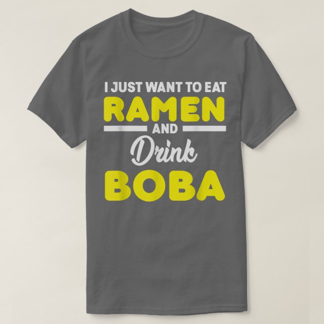 Camiseta Boba Tea Ramen Cute Kawaii Bubble Tea (Diseño del anverso)