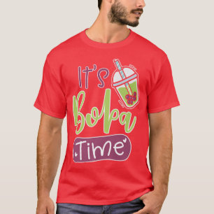 Camiseta Boba Time Bubble Milk Tea Drinkers Amantes Premium