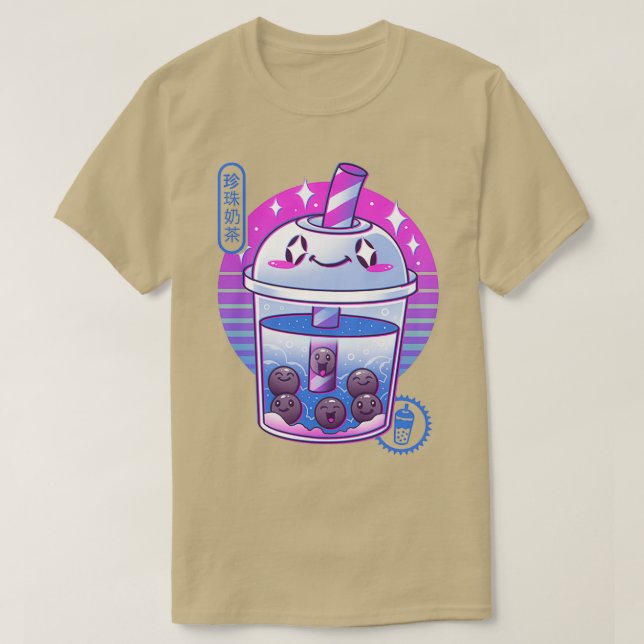 Camiseta Boba Wave Tea (Diseño del anverso)