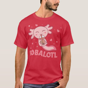 Camiseta Bobalotl Axolotl Ama a los dulces animales Bubble