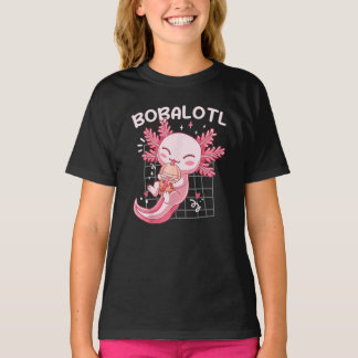 Camiseta Bobalotl Axolotl Boba Tea Bubble Anime Gift Girls 