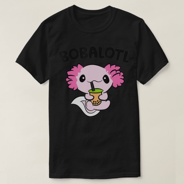 Camiseta Bobalotl Axolotl Bubble Tea Boba Tea Axolotl (Diseño del anverso)