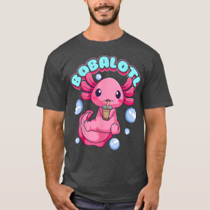 Camiseta Bobalotl Cute Kawaii Axolotl Beber Boba Tea Bu