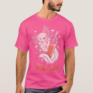 Camiseta Bobalotl Kawaii Axolotl Boba Tea Bubble Leche Japó