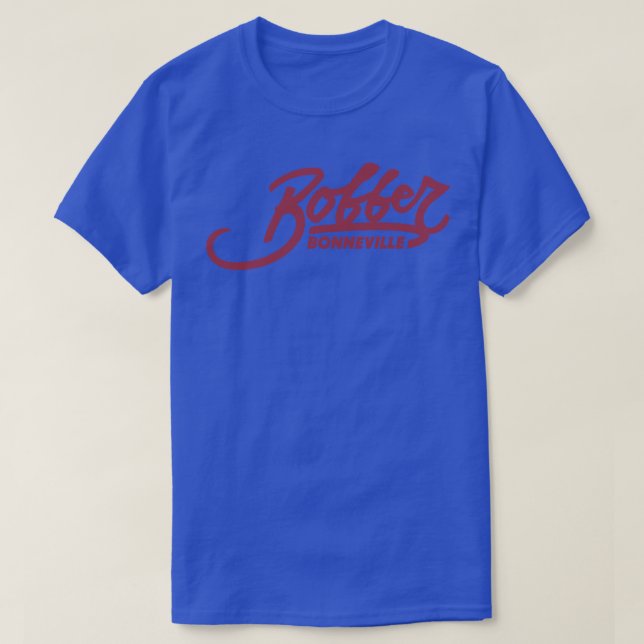 Camiseta Bobber de triunfo rojo vintage (Diseño del anverso)