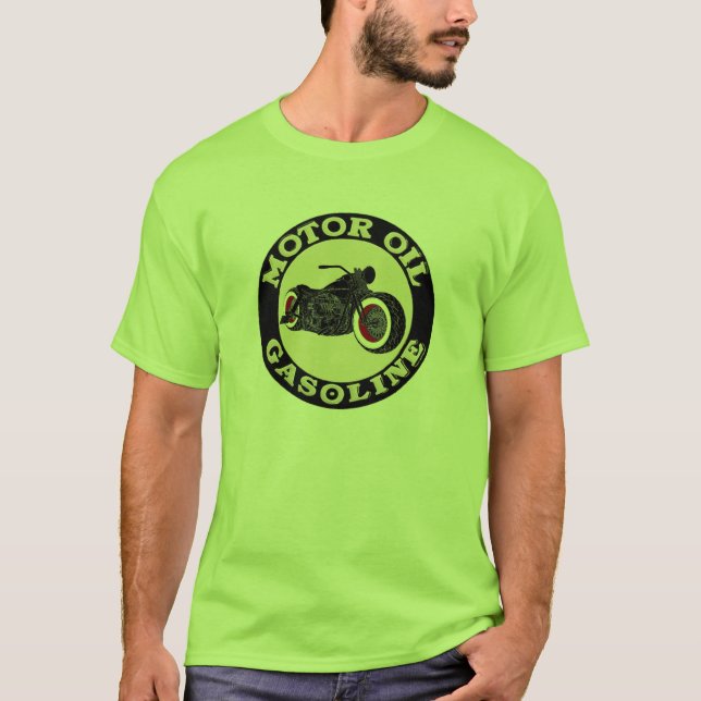 Camiseta - Bobber - motor Oil Gasoline - (Anverso)