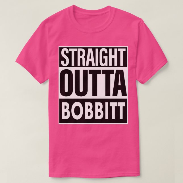 Camiseta Bobbitt Nombre recto Outta Bobbitt (Diseño del anverso)