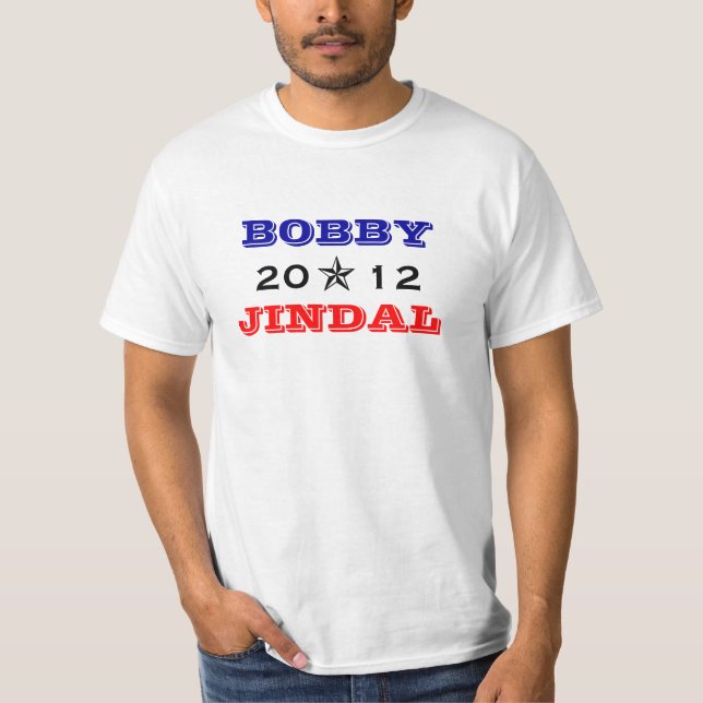 Camiseta Bobby Jindal 2012 para el presidente (Anverso)