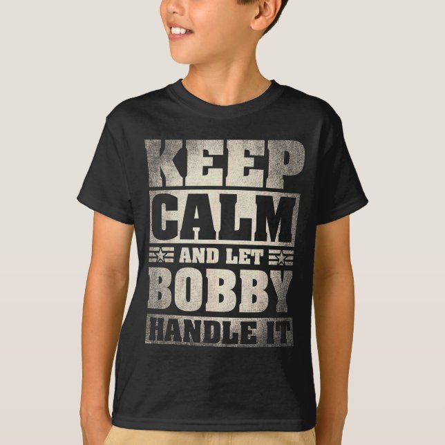 Camiseta Bobby Name Shirt D Bobby First Name  (Anverso)