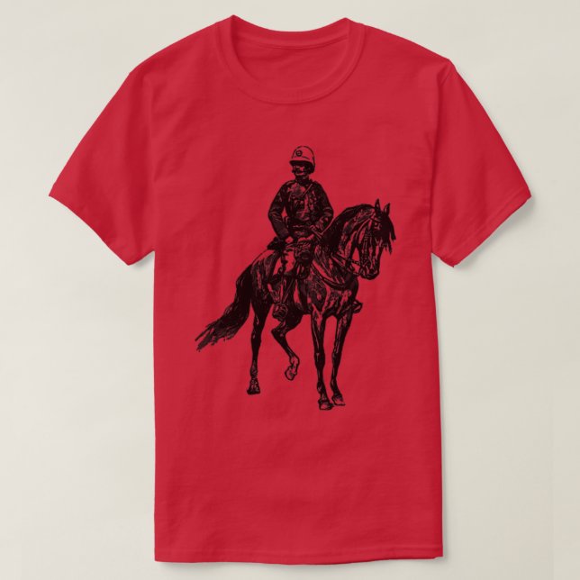 Camiseta Bobby sobre un policía a caballo (Diseño del anverso)