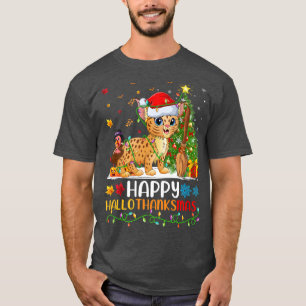 Camiseta Bobcat Animal Lover Funny Feliz Bobcat Hola gracia