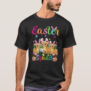Camiseta Bobcat Bunny Ear Funny Easter Squad Bobcat Happy E
