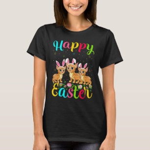 Camiseta Bobcat Funny Easter Egy Bunny Bobcat Feliz Easte