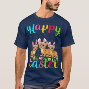 Camiseta Bobcat Lover Funny Easter Egy Bunny Bobcat Happy E