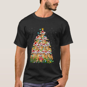 Camiseta Bobcat Navidades de alumbrado de árboles de navida