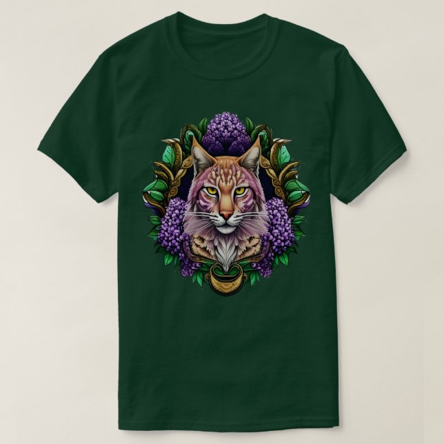 Camiseta Bobcat Rodeado Por Morple Lilac Blossom New Hamp (Diseño del anverso)