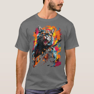 Camiseta Bobcat Tocando guitarra