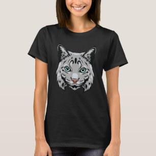 Camiseta Bobcat Wildcat Mirando la cabeza de animal Guay Ma
