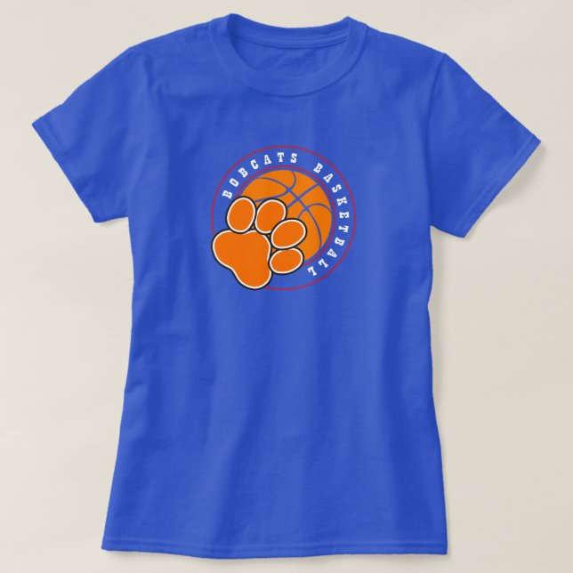 Camiseta Bobcats Basketball - Equipo de ropa y regalos orgu (Diseño del anverso)