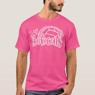 Camiseta Bobcats de voleibol Escuela Deportivo Equipo de fa