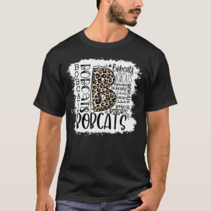 Camiseta Bobcats School Deportes Equipo de fans del equipo