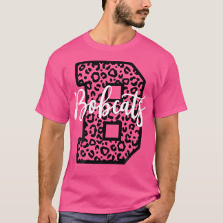 Camiseta Bobcats School Spirit Leopard Sport Game Day