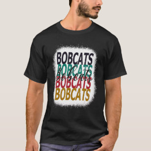 Camiseta Bobcats Teacher School Sports Fan Team Spirit Blea
