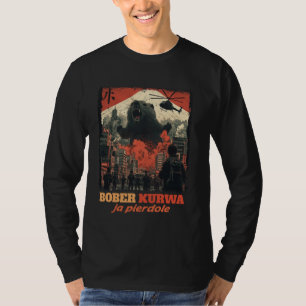 Camiseta Bober Divertido Bobr Bóbr Castor Kurwa Meme Divert
