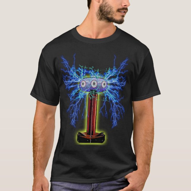 CAMISETA BOBINA DE TESLA (Anverso)