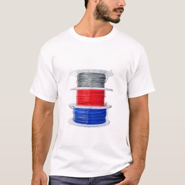 Camiseta Bobinas de plástico para impresión 3D (Anverso)