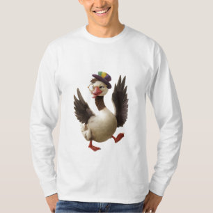 Camiseta bobo en el sorteo suelto, gallina