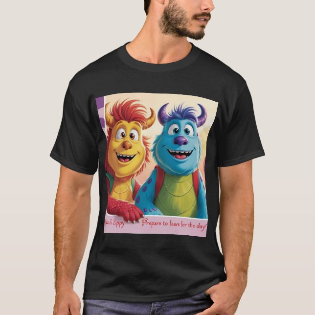 Camiseta "Bobo y Zippy: Amigos brillantes en un mundo de mo (Anverso)