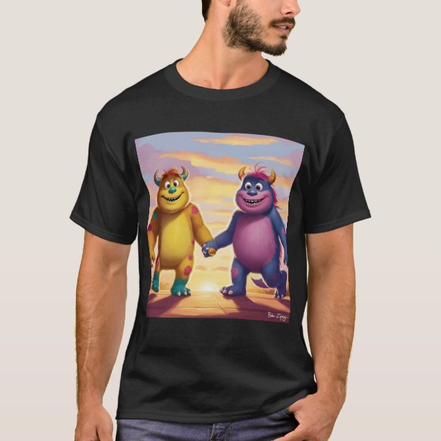 Camiseta Bobo y Zippy: Amigos brillantes en un mundo de mon (Anverso)