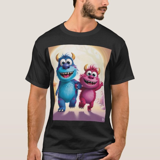 Camiseta Bobo y Zippy: Amigos brillantes en un mundo de mon (Anverso)