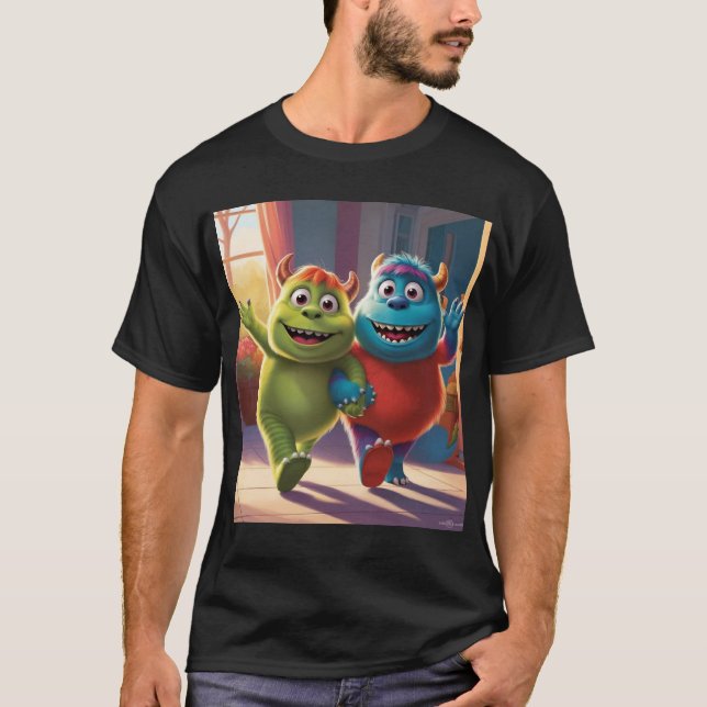 Camiseta Bobo y Zippy: Amigos brillantes en un mundo de mon (Anverso)