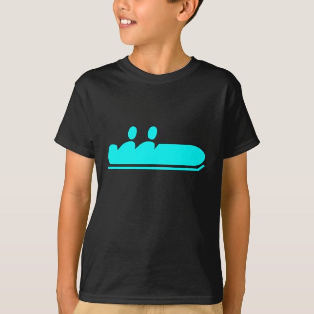 Camiseta Bobsled - Cyan (Anverso)
